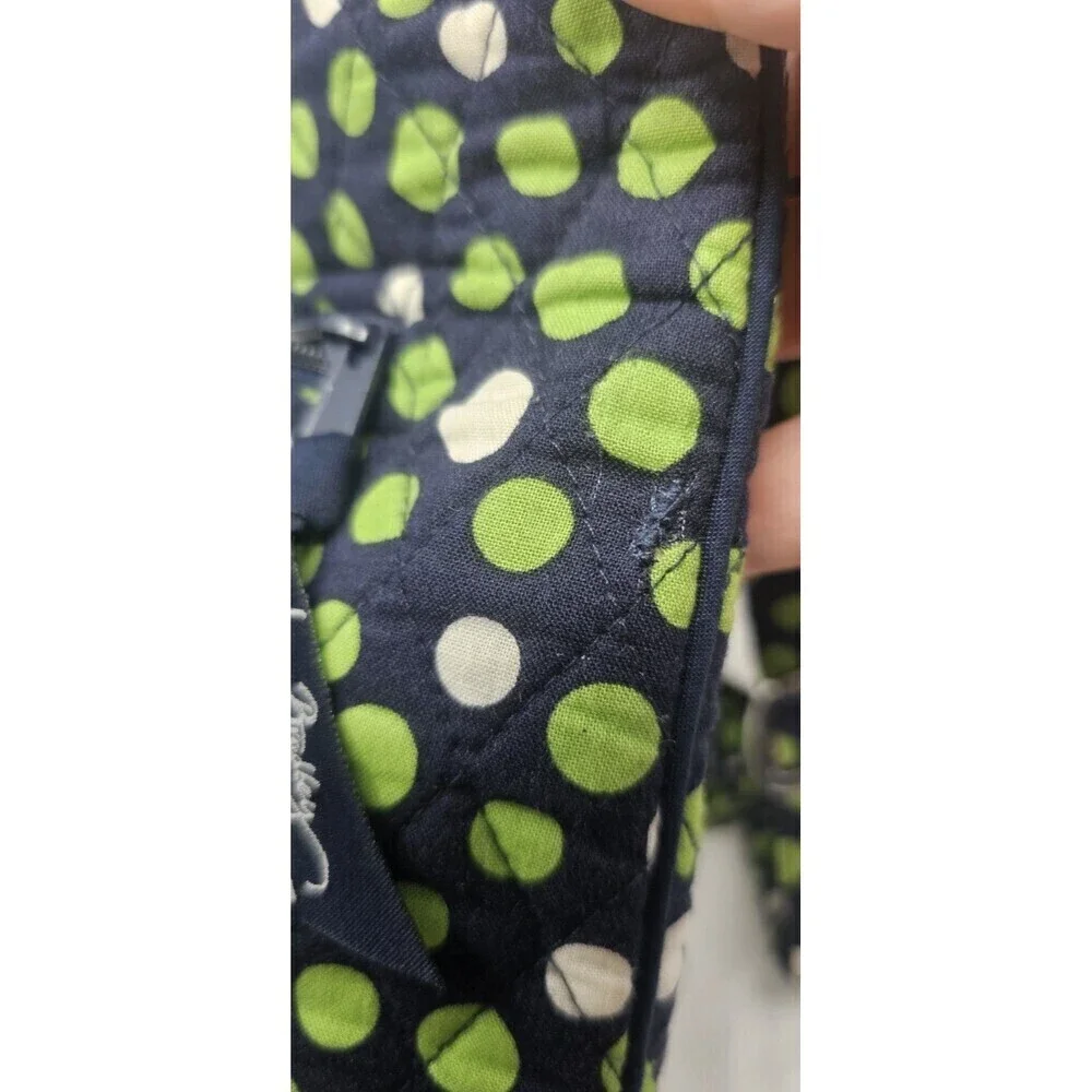 Vera Bradley Hipster Crossbody Lucky Dots Handbag Multicolor- Flaw